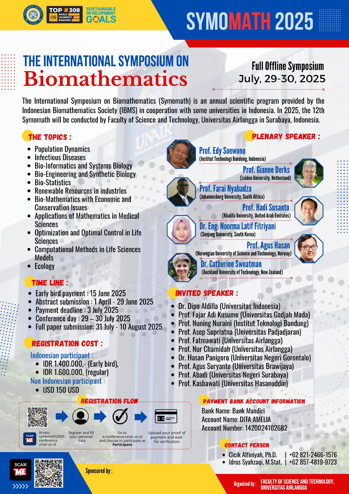 The International Symposium on Biomathematics