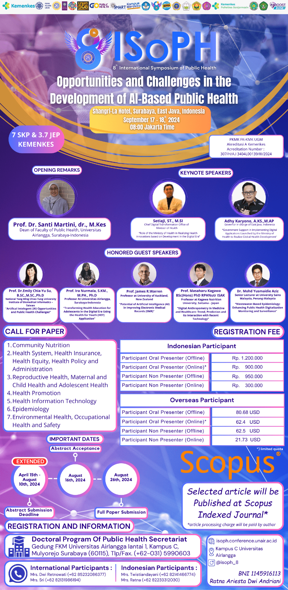 8th International Symposium of Public Health (ISoPH)