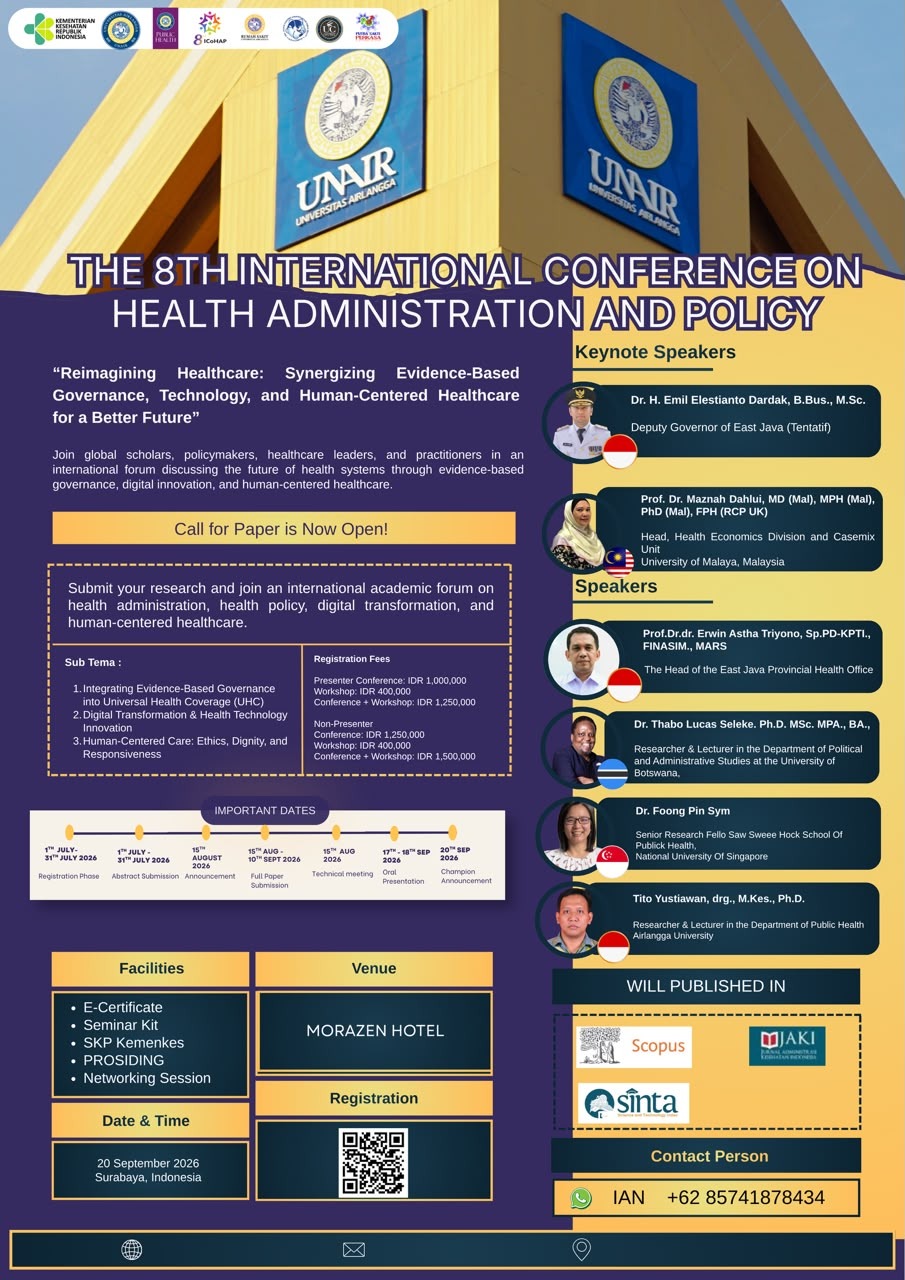 The International Conference of Health Administration and Policy (ICOHAP) 2026