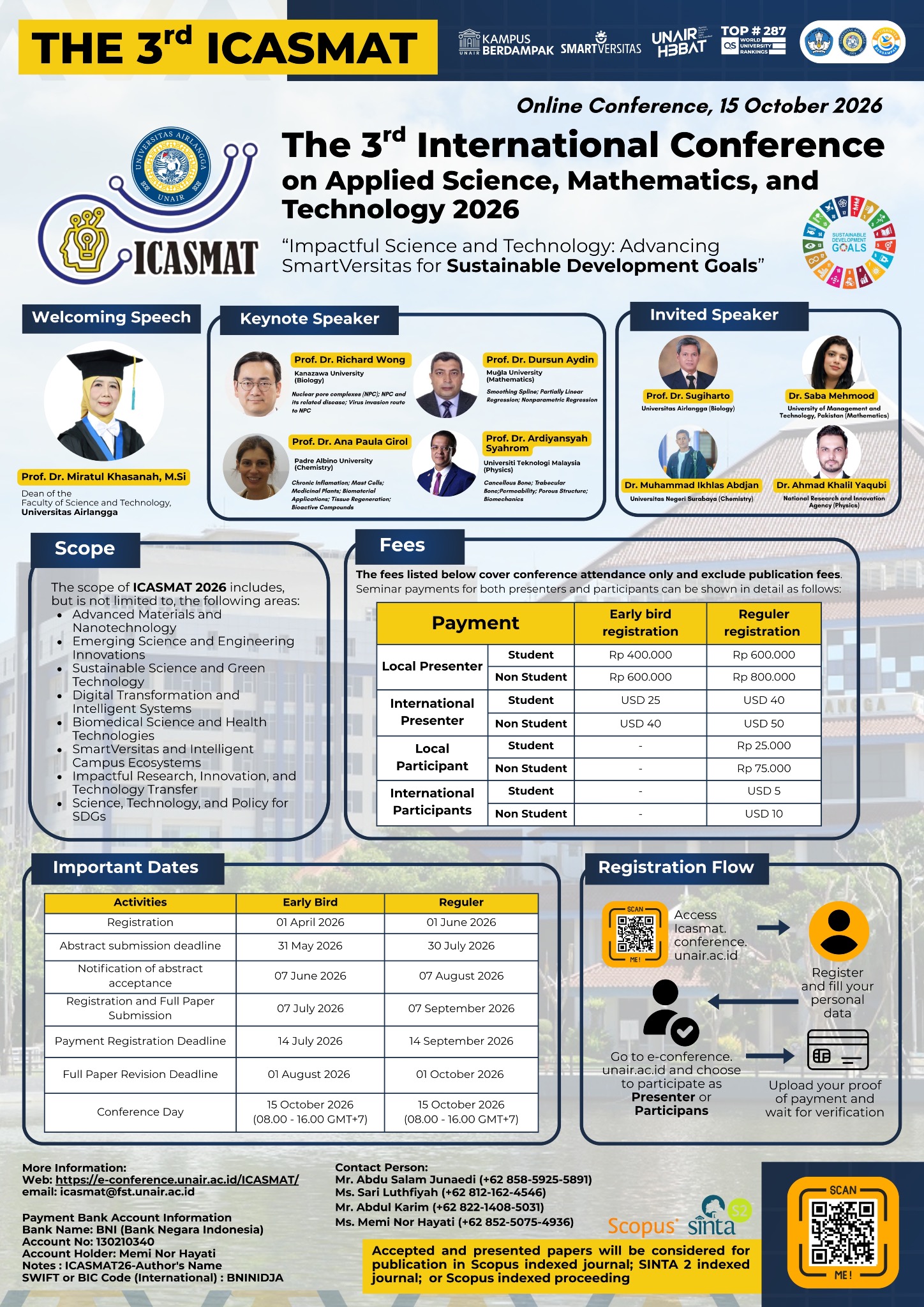 3rd International Conference Series held by Doctoral Program of Mathematics and Natural Science (ICASMAT)