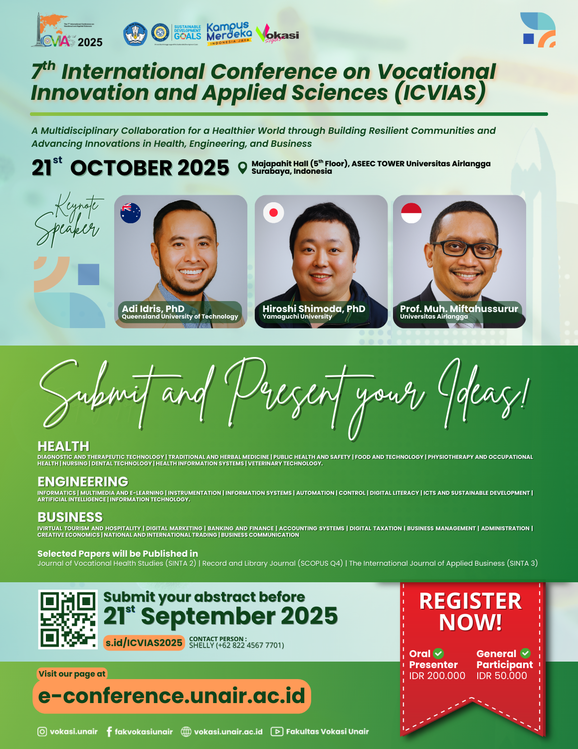 7th International Conference on Vocational Innovation and Applied Sciences (ICVIAS 2025)