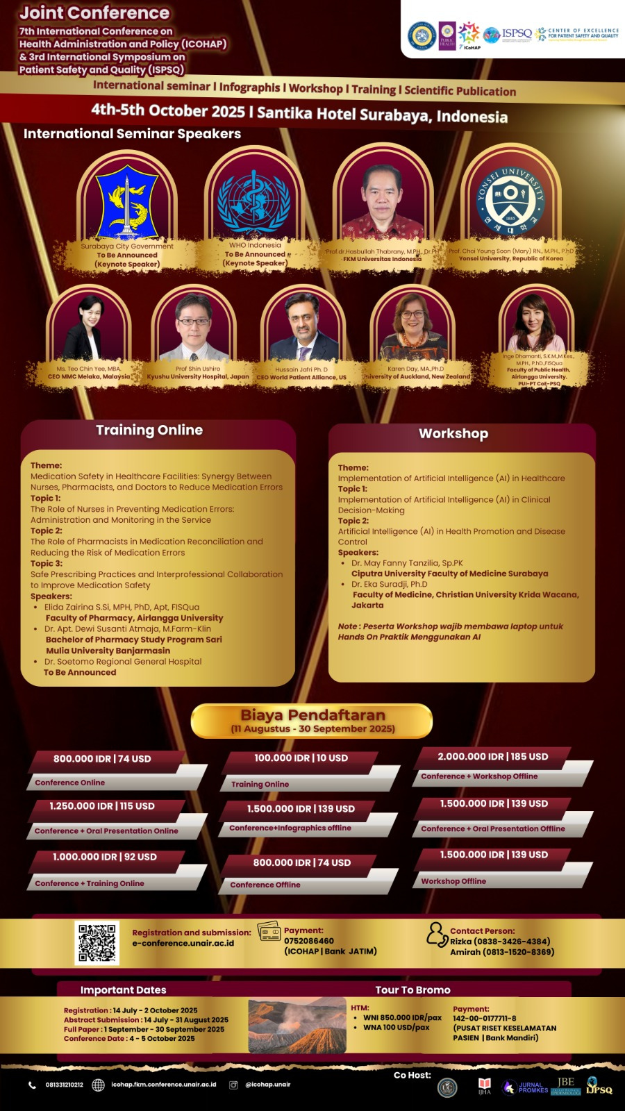 The Joint Conference : 7th ICOHAP and 3rd ISPSQ