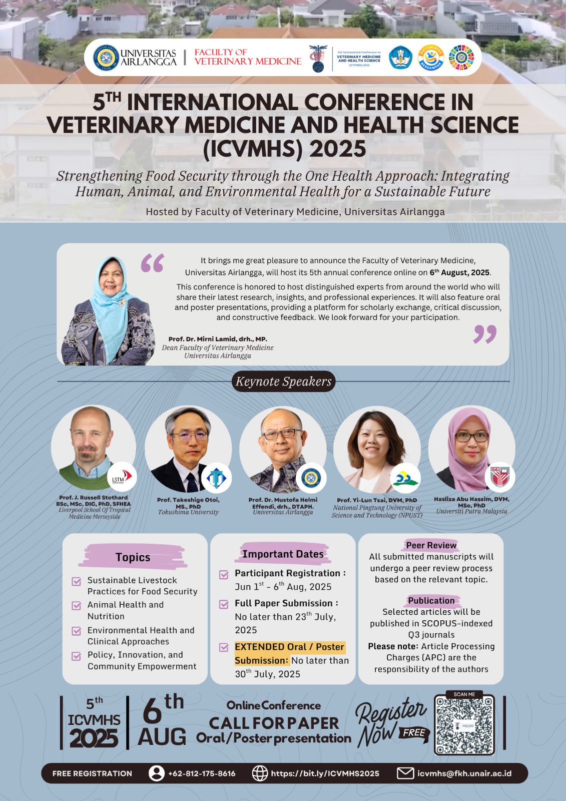 5th International Conference on Veterinary Medicine and Health Science (ICVMHS)